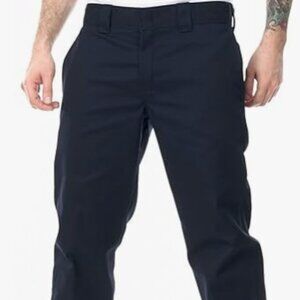 Dickies Flat Front Work Pant Slim Straight WP873 Black
